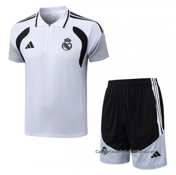 Conjunto Polo del Real Madrid 2026-2027 Blanco Conjunto Polo del Real Madrid 2026-2027 Blanco