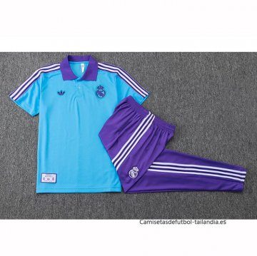 Conjunto Polo del Real Madrid 2025-2026 Azul