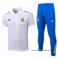 Conjunto Polo del Real Madrid 2025-2026 Blanco Azul