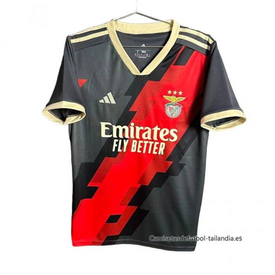 Tailandia Camiseta Benfica Special 2025-2026 Negro Rojo - Haga un click en la imagen para cerrar