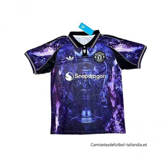 Tailandia Camiseta Manchester United Special 2025-2026 Purpura - Haga un click en la imagen para cerrar