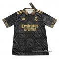 Tailandia Camiseta Real Madrid Dragon 2024-2025 Negro Oro