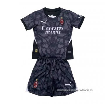 1ª Camiseta AC Milan Portero Nino 2024-2025 1ª Camiseta AC Milan Portero Nino 2024-2025