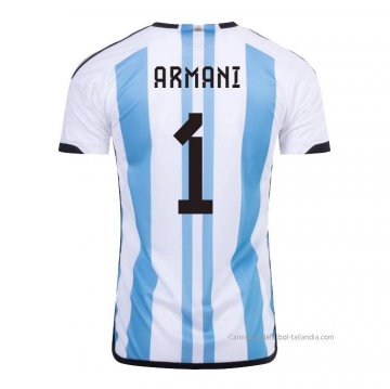 1ª Camiseta Argentina Jugador Armani 2022 1ª Camiseta Argentina Jugador Armani 2022