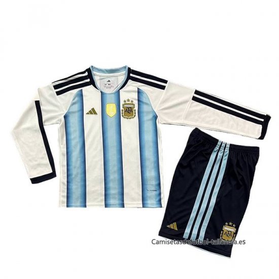 1ª Camiseta Argentina Manga Larga Nino 2026 - Haga un click en la imagen para cerrar