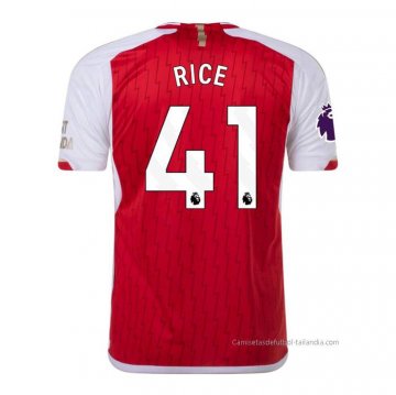 1ª Camiseta Arsenal Jugador Rice 2023-2024 1ª Camiseta Arsenal Jugador Rice 2023-2024
