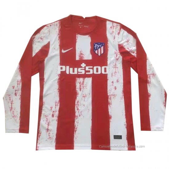 1ª Camiseta Atletico Madrid Manga Larga 2021-2022 - Haga un click en la imagen para cerrar