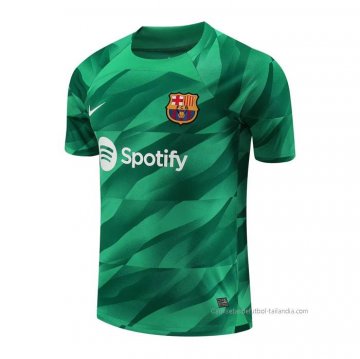 Camiseta Barcelona Portero 2023-2024 Verde Camiseta Barcelona Portero 2023-2024 Verde