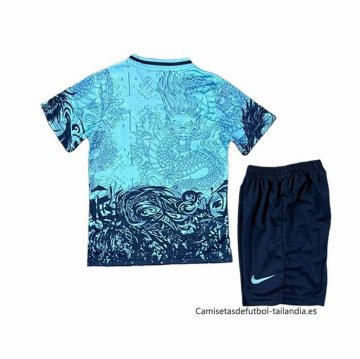 Camiseta Barcelona Special Nino 2025-2026 Azul