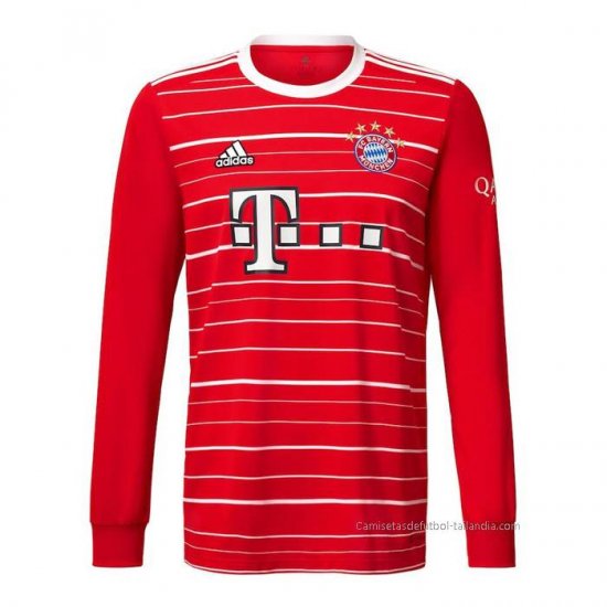 1ª Camiseta Bayern Munich Manga Larga 2022-2023 - Haga un click en la imagen para cerrar