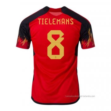 1ª Camiseta Belgica Jugador Tielemans 2022 1ª Camiseta Belgica Jugador Tielemans 2022