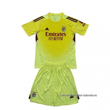 Camiseta Benfica Portero Nino 2025-2026 Amarillo Camiseta Benfica Portero Nino 2025-2026 Amarillo