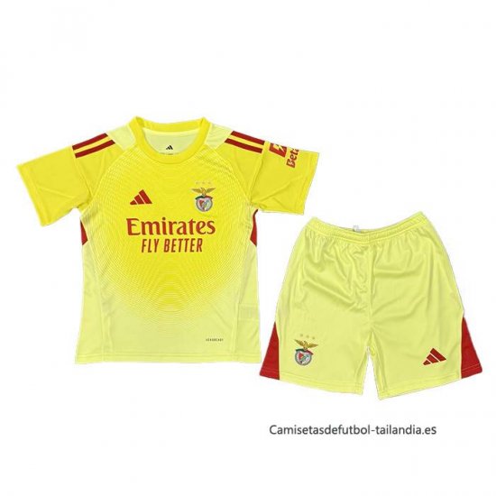 Camiseta Benfica Portero Nino 2025-2026 Amarillo - Haga un click en la imagen para cerrar