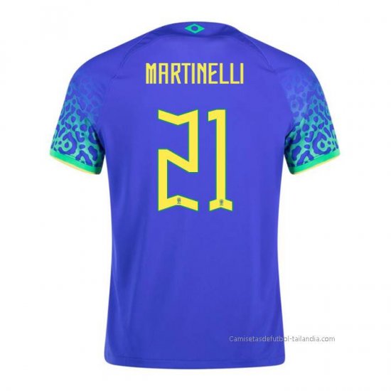 2ª Camiseta Brasil Jugador Martinelli 2022 - Haga un click en la imagen para cerrar