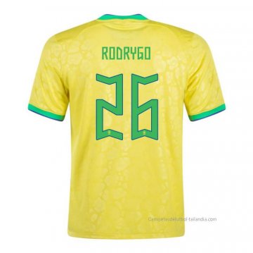 1ª Camiseta Brasil Jugador Rodrygo 2022 1ª Camiseta Brasil Jugador Rodrygo 2022