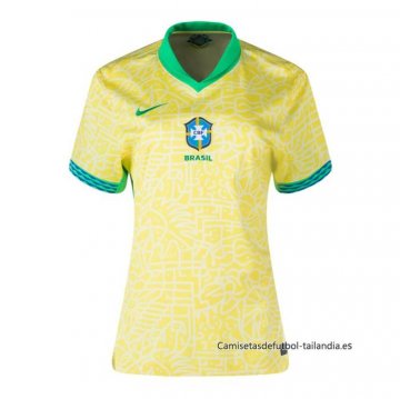 1ª Camiseta Brasil Mujer 2024