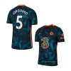 3ª Camiseta Chelsea Jugador Jorginho 2021-2022 3ª Camiseta Chelsea Jugador Jorginho 2021-2022