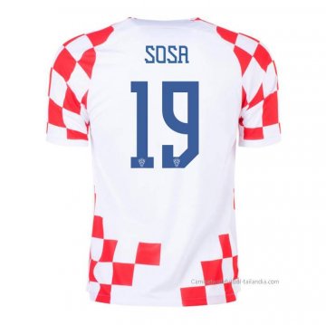 1ª Camiseta Croacia Jugador Sosa 2022 1ª Camiseta Croacia Jugador Sosa 2022