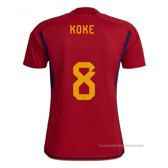 1ª Camiseta Espana Jugador Koke 2022 - Haga un click en la imagen para cerrar