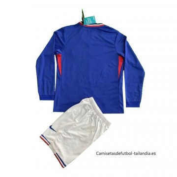 1ª Camiseta Francia Manga Larga Nino 2024