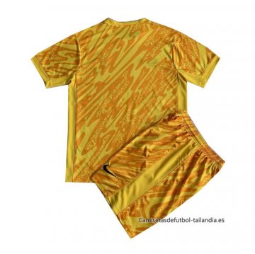 Camiseta Francia Portero Nino 2024 Amarillo