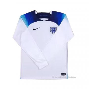 1ª Camiseta Inglaterra Manga Larga 2022 1ª Camiseta Inglaterra Manga Larga 2022