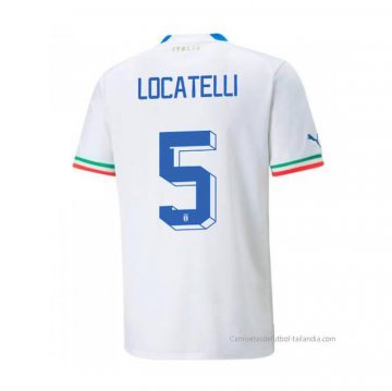 2ª Camiseta Italia Jugador Locatelli 2022 2ª Camiseta Italia Jugador Locatelli 2022