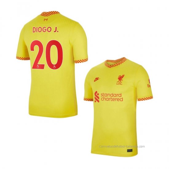 3ª Camiseta Liverpool Jugador Diogo J. 2021-2022 - Haga un click en la imagen para cerrar