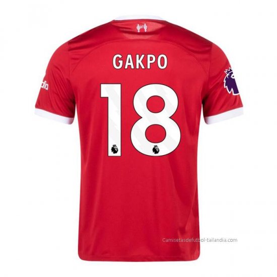 1ª Camiseta Liverpool Jugador Gakpo 2023-2024 - Haga un click en la imagen para cerrar