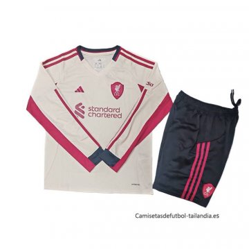 2ª Camiseta Liverpool Manga Larga Nino 2025-2026 2ª Camiseta Liverpool Manga Larga Nino 2025-2026