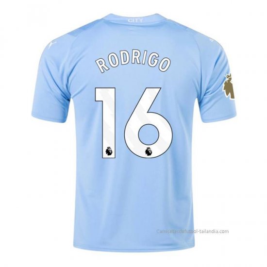 1ª Camiseta Manchester City Jugador Rodrigo 2023-2024 - Haga un click en la imagen para cerrar