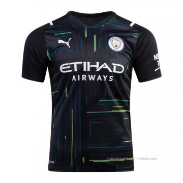 Camiseta Manchester City Portero 2021-2022 Negro Camiseta Manchester City Portero 2021-2022 Negro