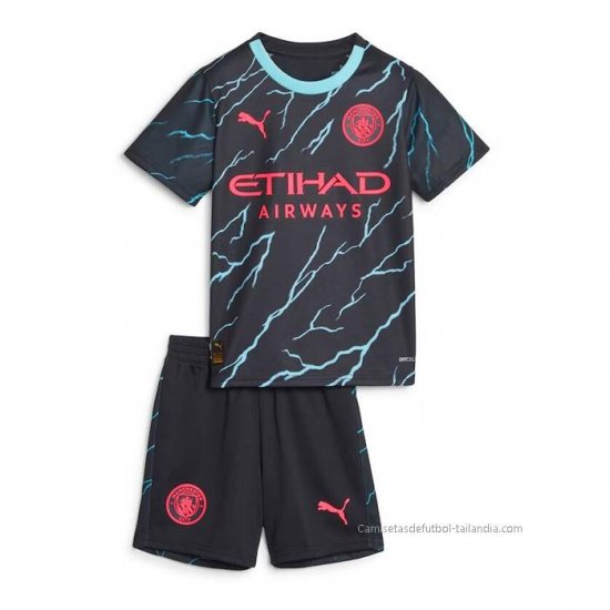 3ª Camiseta Manchester City Nino 2023-2024 - Haga un click en la imagen para cerrar