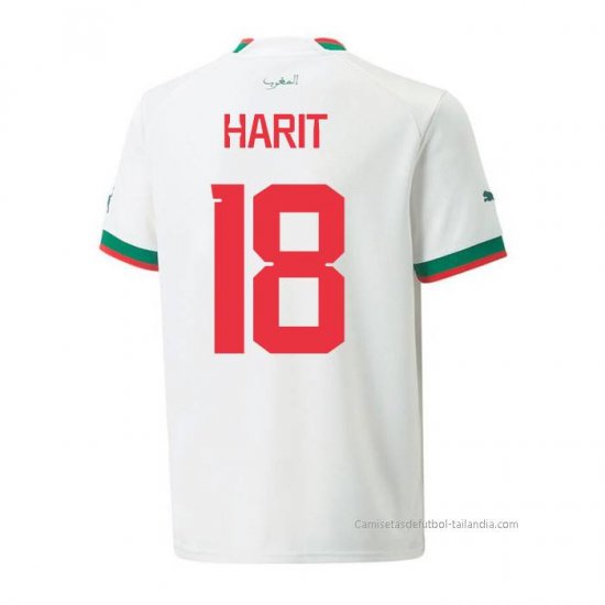 2ª Camiseta Marruecos Jugador Harit 2022 - Haga un click en la imagen para cerrar