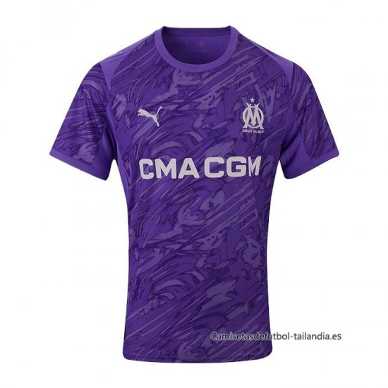 Camiseta Olympique Marsella Portero 2025-2026 Purpura - Haga un click en la imagen para cerrar