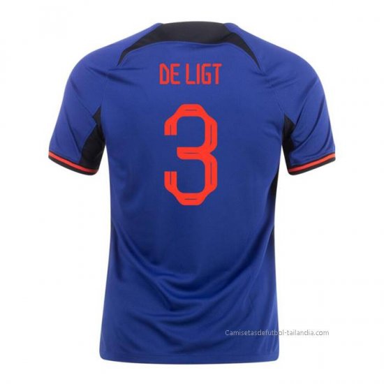 2ª Camiseta Paises Bajos Jugador De Ligt 2022 - Haga un click en la imagen para cerrar