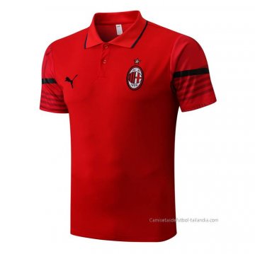 Camiseta Polo del AC Milan 2022-2023 Rojo Camiseta Polo del AC Milan 2022-2023 Rojo