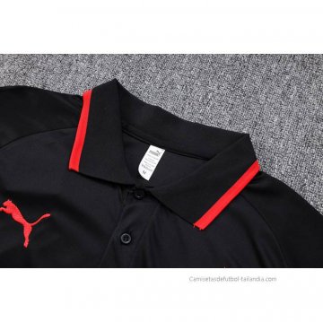 Camiseta Polo del AC Milan 2023-2024 Negro
