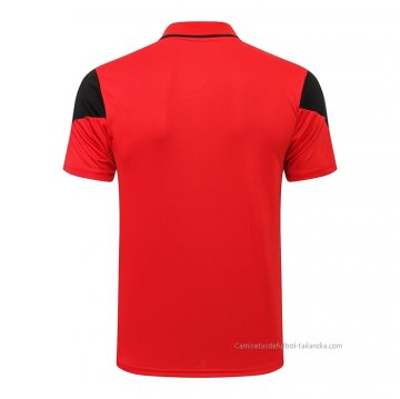 Camiseta Polo del AC Milan 2021-2022 Rojo