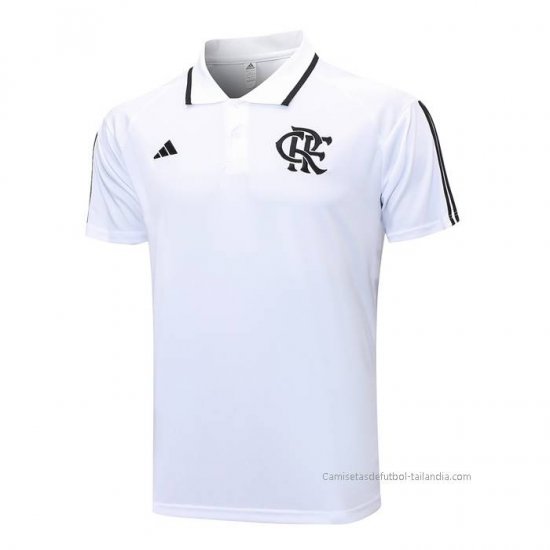 Camiseta Polo del Flamengo 2023-2024 Blanco - Haga un click en la imagen para cerrar