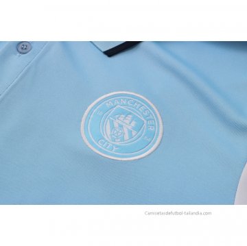 Camiseta Polo del Manchester City 2021-2022 Azul