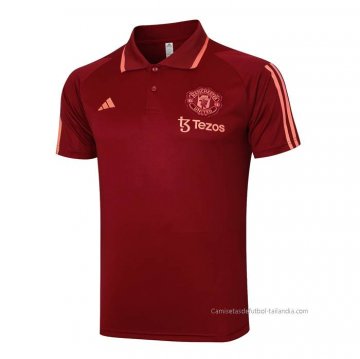 Camiseta Polo del Manchester United 2023-2024 Rojo Camiseta Polo del Manchester United 2023-2024 Rojo