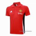 Camiseta Polo del Manchester United 2024-2025 Rojo
