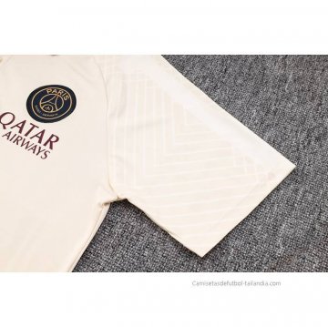 Camiseta Polo del Paris Saint-Germain 2023-2024 Albaricoque