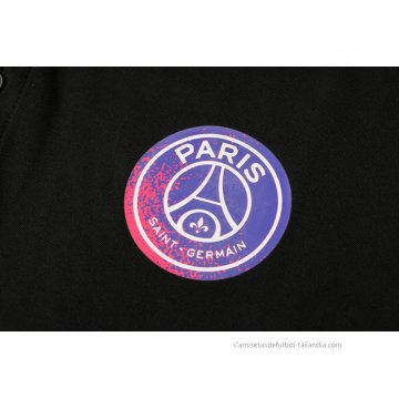 Camiseta Polo del Paris Saint-Germain Jordan 2021-2022 Negro