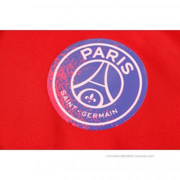 Camiseta Polo del Paris Saint-Germain Jordan 2021-2022 Rojo