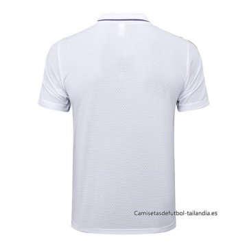 Camiseta Polo del Real Madrid 2025-2026 Blanco Purpura