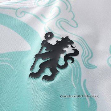 Camiseta Pre Partido del Chelsea 2025-2026 Blanco Verde