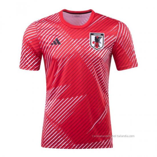 Camiseta Pre Partido del Japon 2022 Rojo - Haga un click en la imagen para cerrar