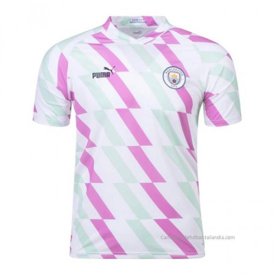 Camiseta Pre Partido del Manchester City 2023 Blanco - Haga un click en la imagen para cerrar